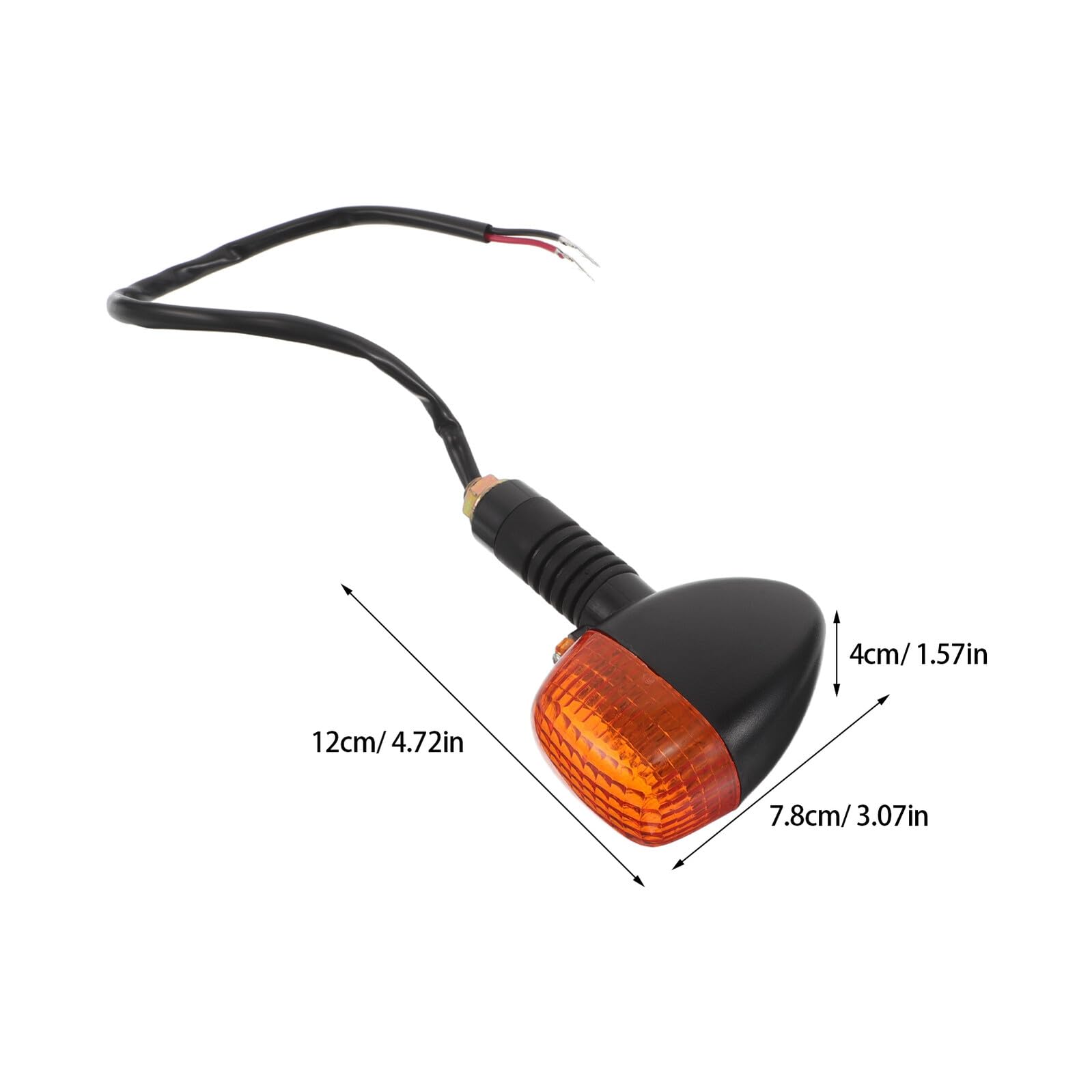 ORFOFE 2 Piezas Intermitentes Moto LED Impermeables Señal de para Scooter Atv Dirt Bike Compatible Fácil Instalación Seguridad Vial