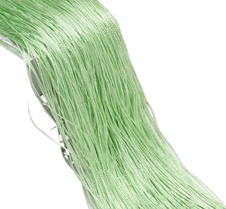 fadenvorhang 3 x 2,6 m Lange Fadenvorhänge im Wohnzimmer, Trennlinie, Volant for Fenster, einfarbig, Hochzeitsfeier-Dekorationsvorhang für die Heimdekoration(Light Green,3x2.6m)