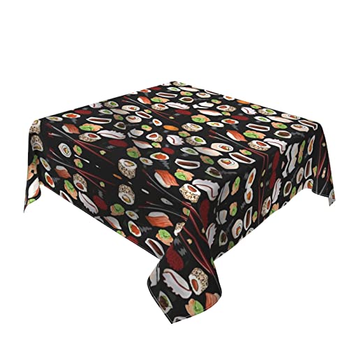 Nappe carrée noire anti-tache imperméable pour protéger votre table - 7