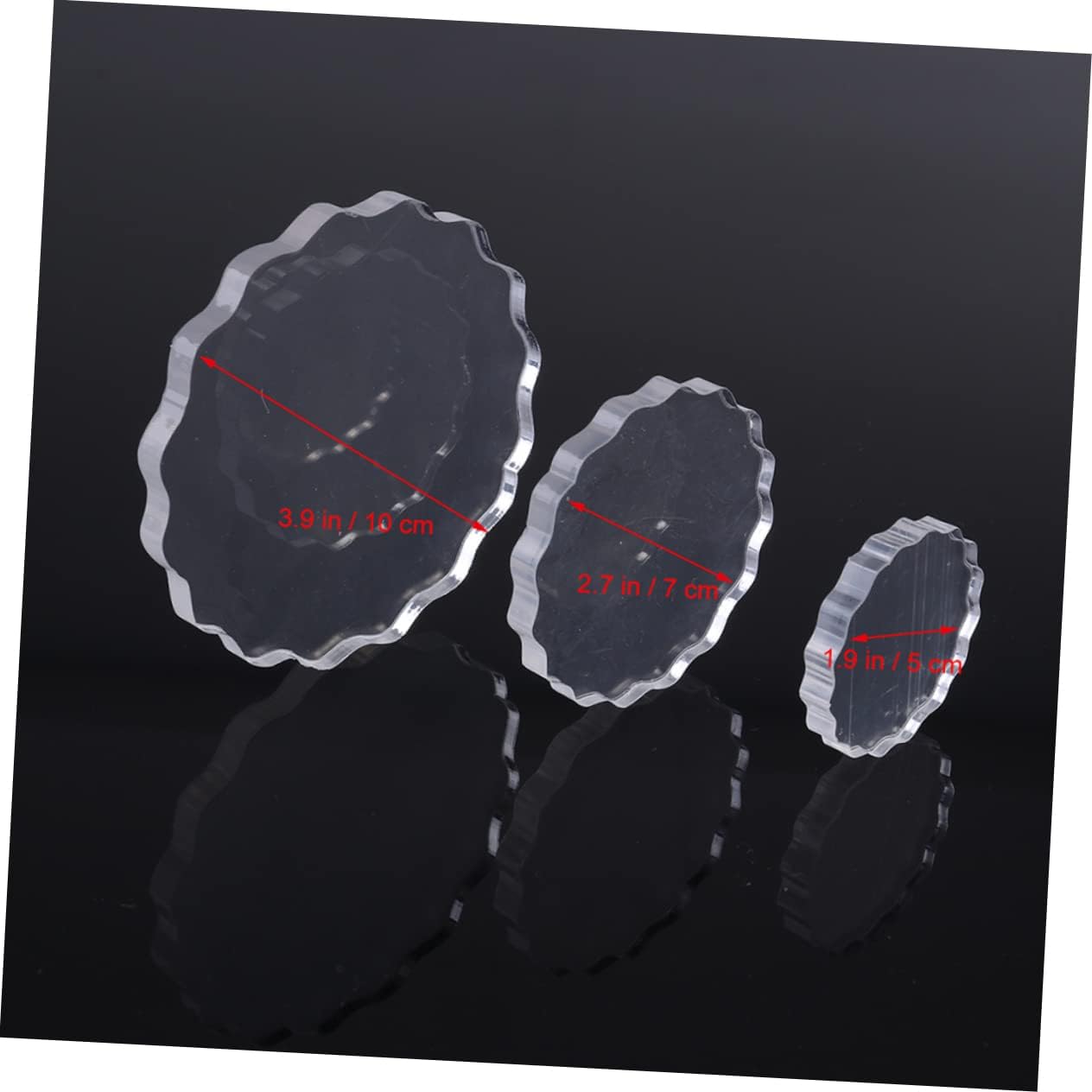 Operitacx 5pcs Acrylic Seal Plates Stamping Board Set Positioning Stamping Blocks for Home Craft Projects