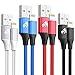 Price comparison product image iPhone Charger Cable Lightning Cable 4Pack 1M Nylon iPhone Charger Fast iPhone Charging Cable Lead for iPhone 11 Pro Max XR XS X 8 8 Plus 7 7 Plus 6s 6s Plus 6 6 Plus 5s 5 SE, iPad