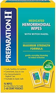 Flushable Medicated Hemorrhoid Wipes