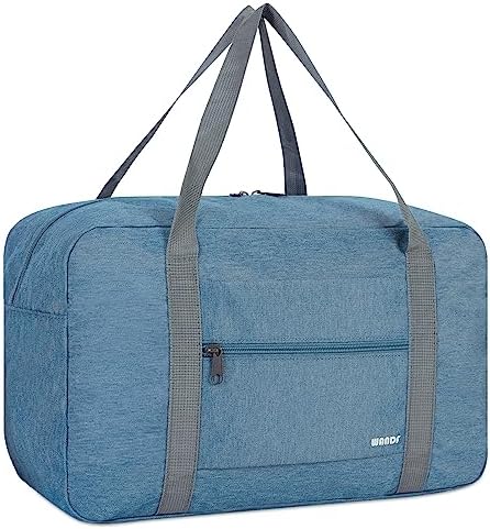 WANDF Small Cabin Bag 40x20x25 for Ryanair Airlines Underseat Travel Bag Water-Resistant Hand Luggage Bag Holdall Bag Weekend Overnight Bag for Women Men