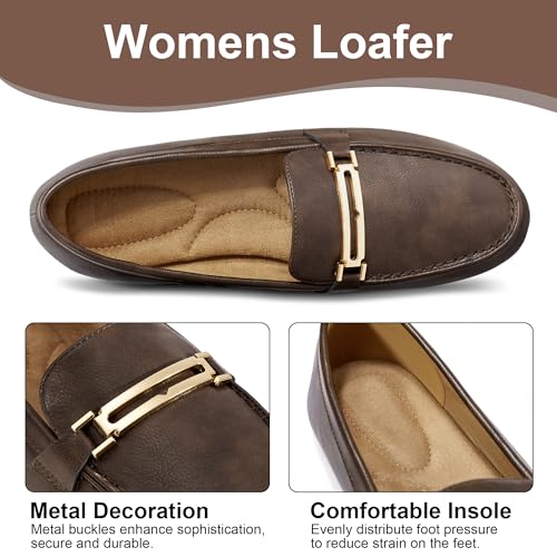 Image of Alicegana Loafers for Women Comfortable Business Work Driving Flats Shoes Casual Slip On Moccasins Penny Loafer 2026