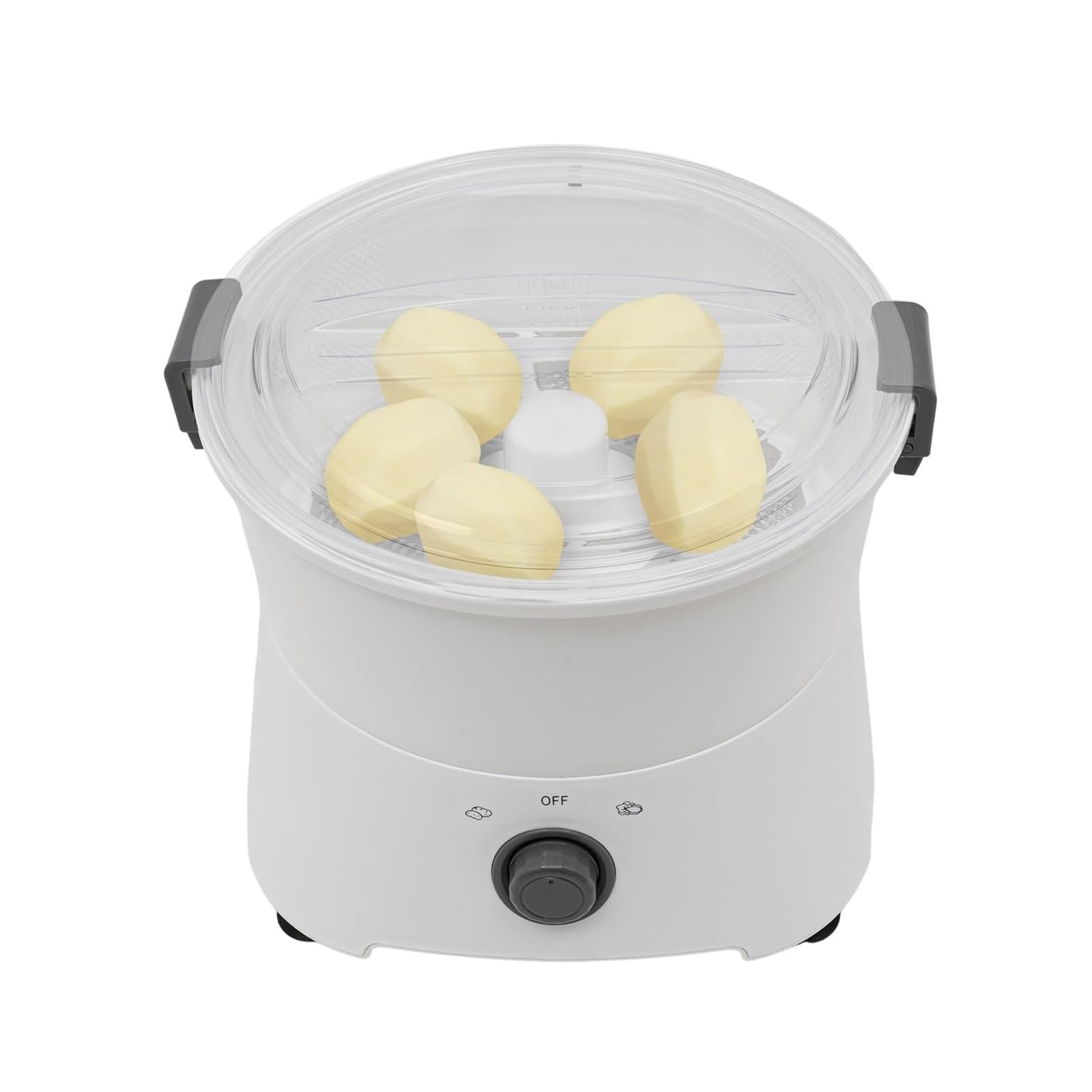 Pelador automático de patatas, pelador eléctrico de verduras, accionamiento de un solo botón de 85 W, giratorio con cable para pelar y deshidratar fácilmente