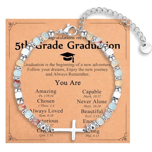 Image of Christian Gifts for Women Girls, Religious Cross Bracelet, Birthday Christmas Easter Baptism Confirmation First Communion Valentines Day Graduation Gifts for Her