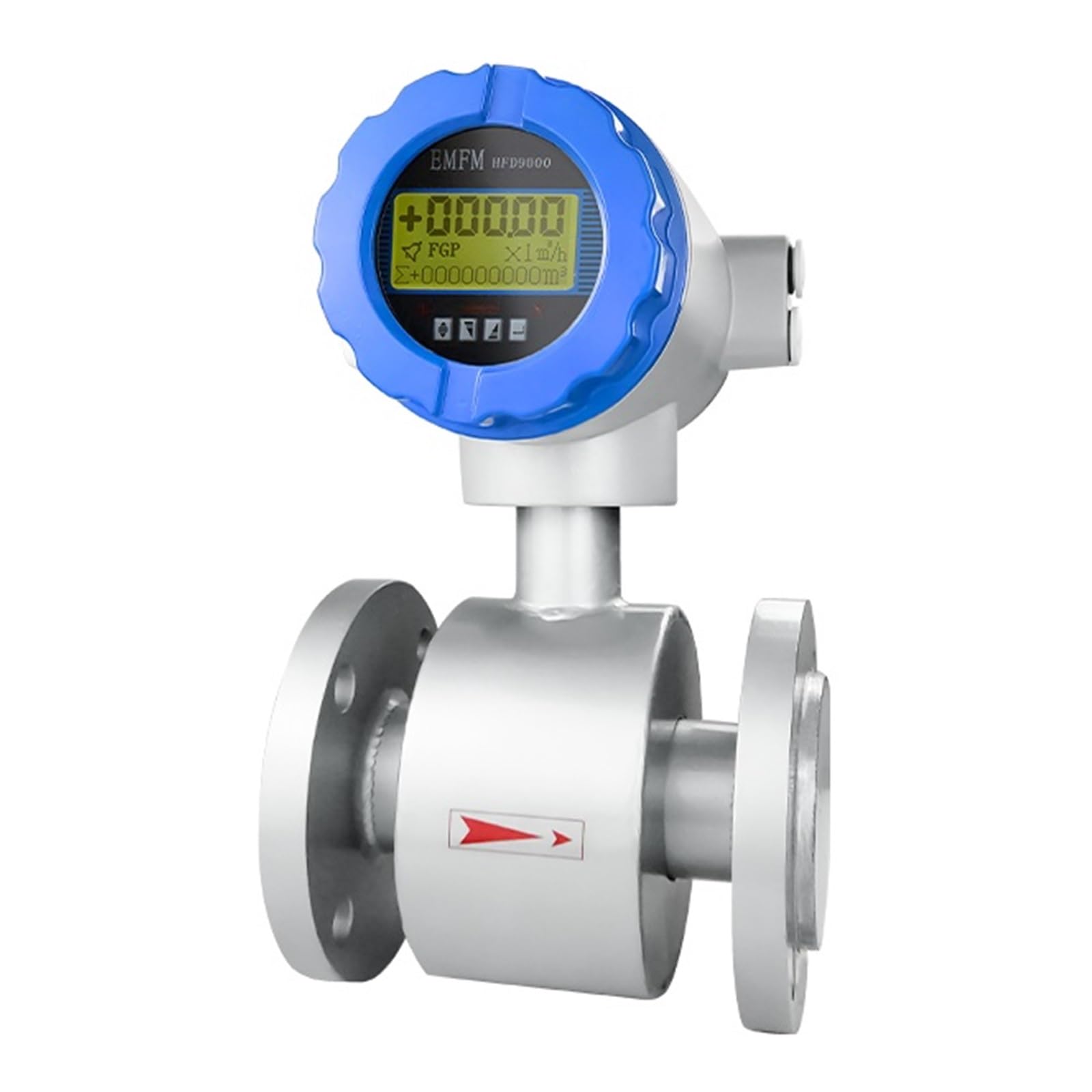 Medidor De Flujo Electromagnético De Alta Precisión del 0,5%, Medidor De Flujo Integrado Electrónico De Agua, 4-20mA (Color : DN20)
