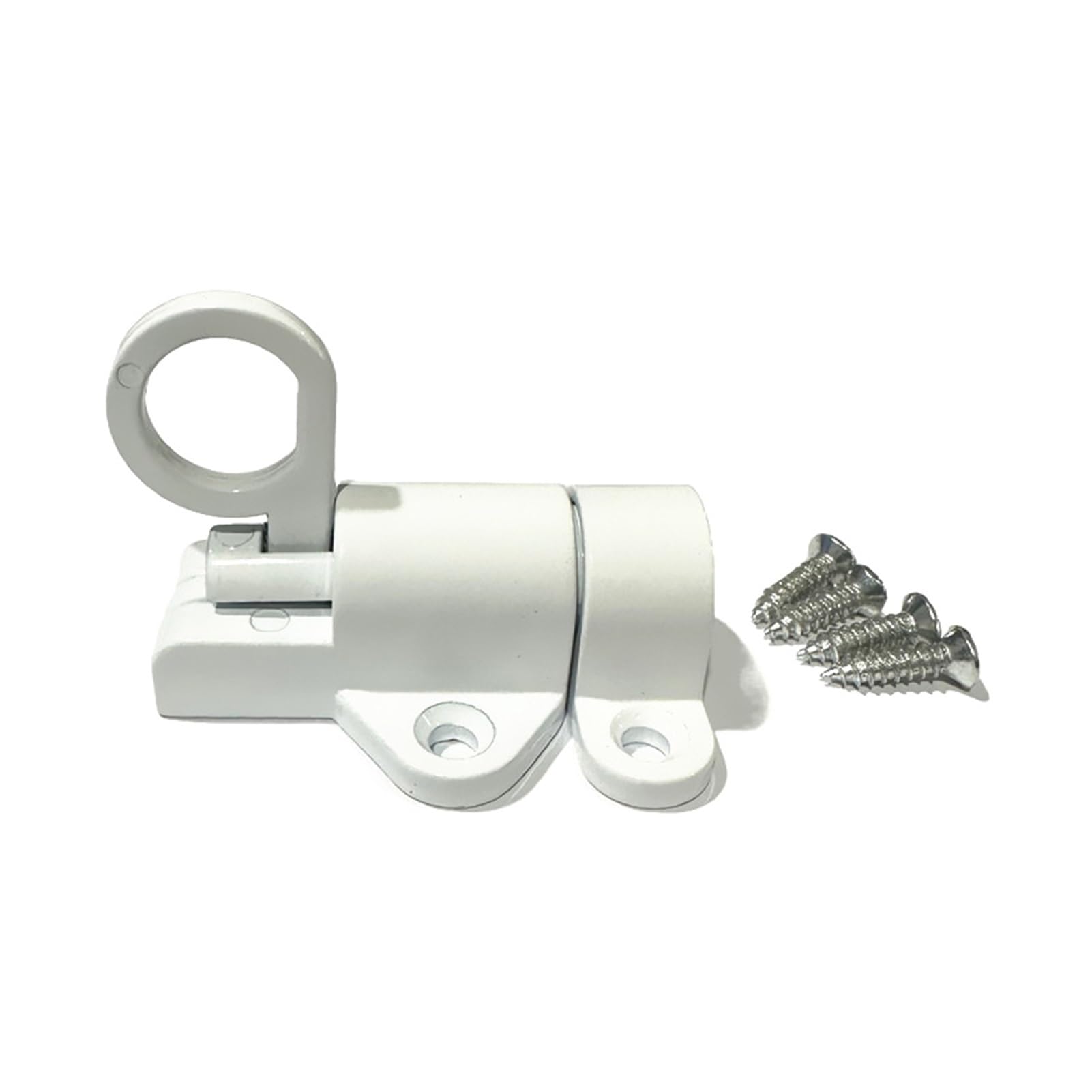 Miunihuooo White Pack Of 2 Spring Automatic Latches, Push Bolt Sliding Locks