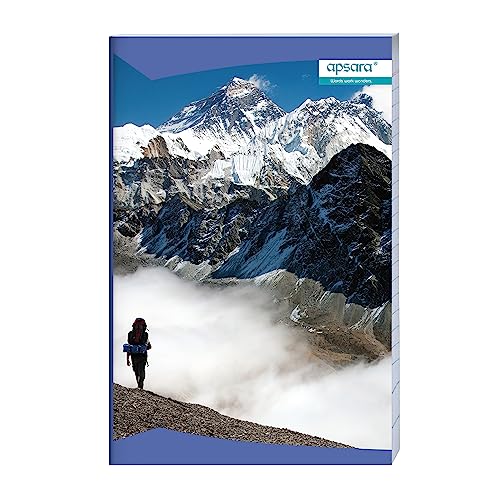 Image of Apsara Mahabar(Foolscap) Longbook | 33 CM x 21 CM Approx - Pages 104 | Single Line Notebook | GSM 56 |Use for School,College Student & Professionals | Covers May Differ | Pack of 06 Books