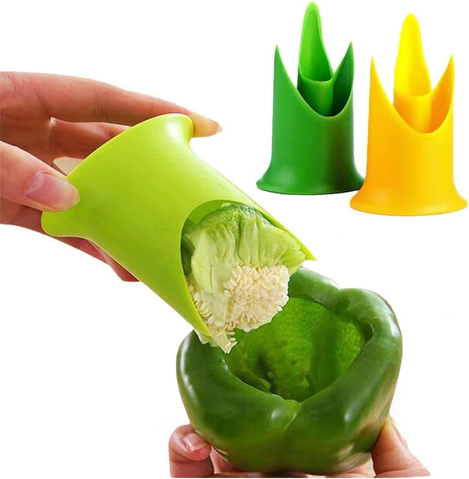 Eutuxia Pepper Corer. Twist Seed Bell, Core & Chili to
