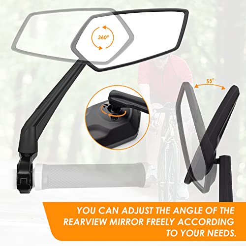 Espejo retrovisor para manillar resistente a las sacudidas 4