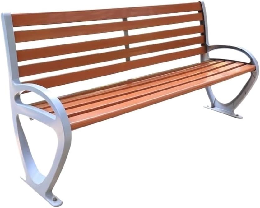 Outdoor Benches Outdoor Benches, Patio Park Benches with Backrests, Cast Aluminium Benches, Leisure Chairs for Porch Garden Poolside Lawn Garden Bench(Small)