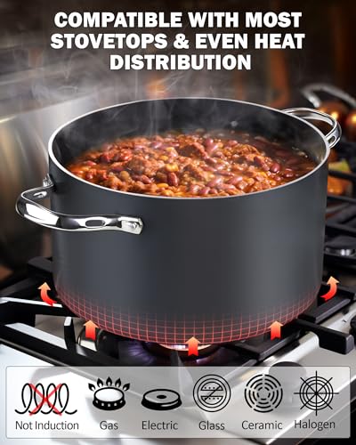 Cooks Standard Hard Anodized Dutch Oven Black thumbnail 4