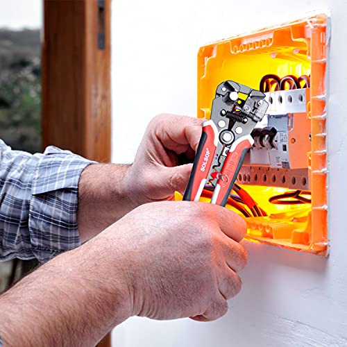 Solsop Automatic Wire Stripper/Wire Cutters for Solid and Stranded AWG Wire, Self Adjusting Wire Strippers Electrical 8-Inch - Thumbnail 5