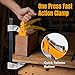 POWERTEC 12-Inch Bar Clamps (2-Pack) – Fast Action Gear Clamp w/ 440 lb Capacity, Quick-Release Woodworking Clamps with Aluminum Jaws & Spreader Function (72122)
