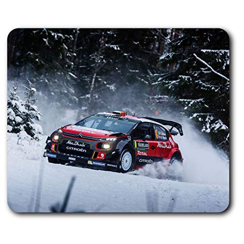 Destination Vinyl Ltd Confortable Tapis de Souris - Rallye d'hiver Voiture Neige Hatchback23.5 x 19,6 cm (9,3 x 7,7 Pouces) pour Ordinateur et Portable, Bureau, Cadeaux, Base antidérapante - RM12306