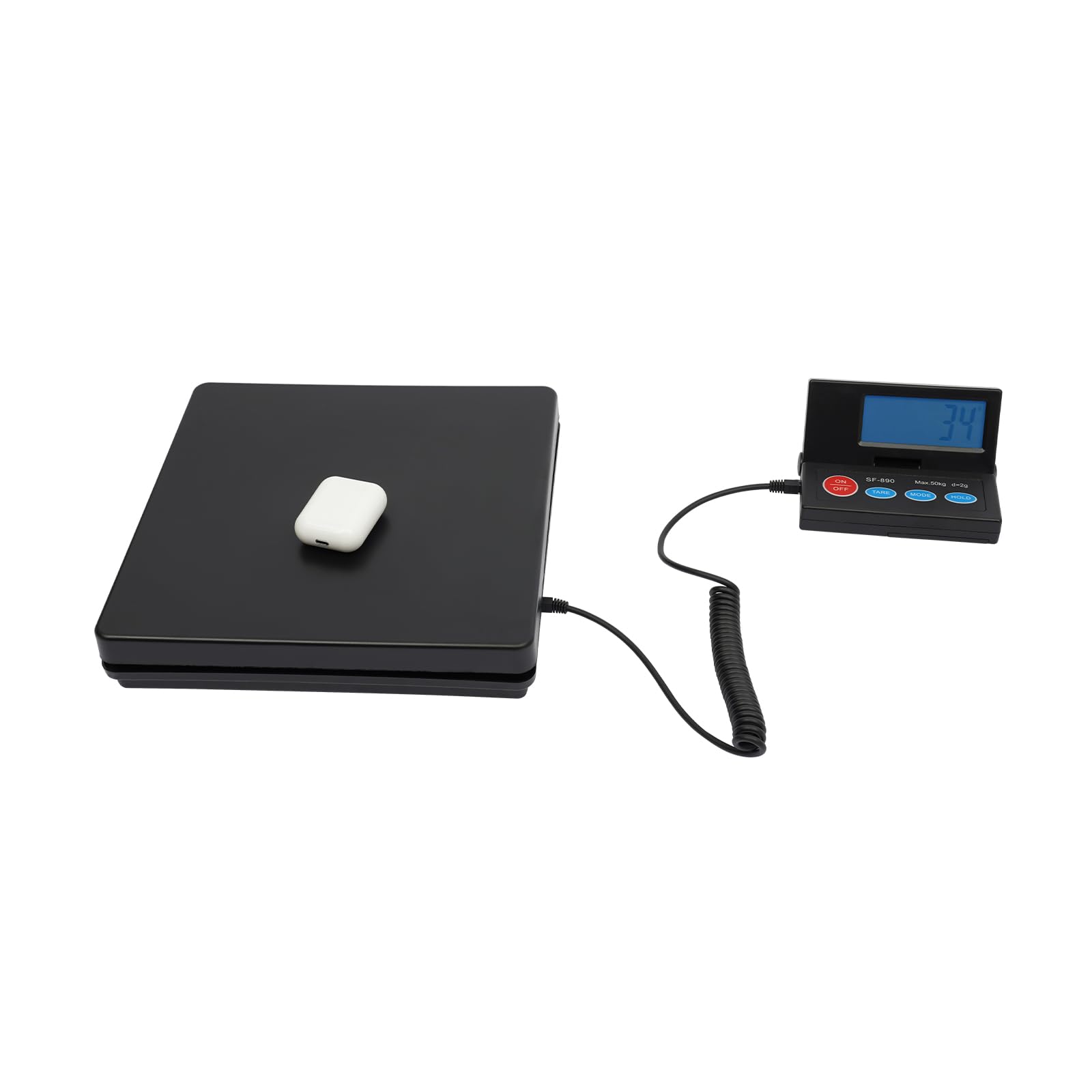 Balance électronique pour colis 50 kg avec écran externe noir