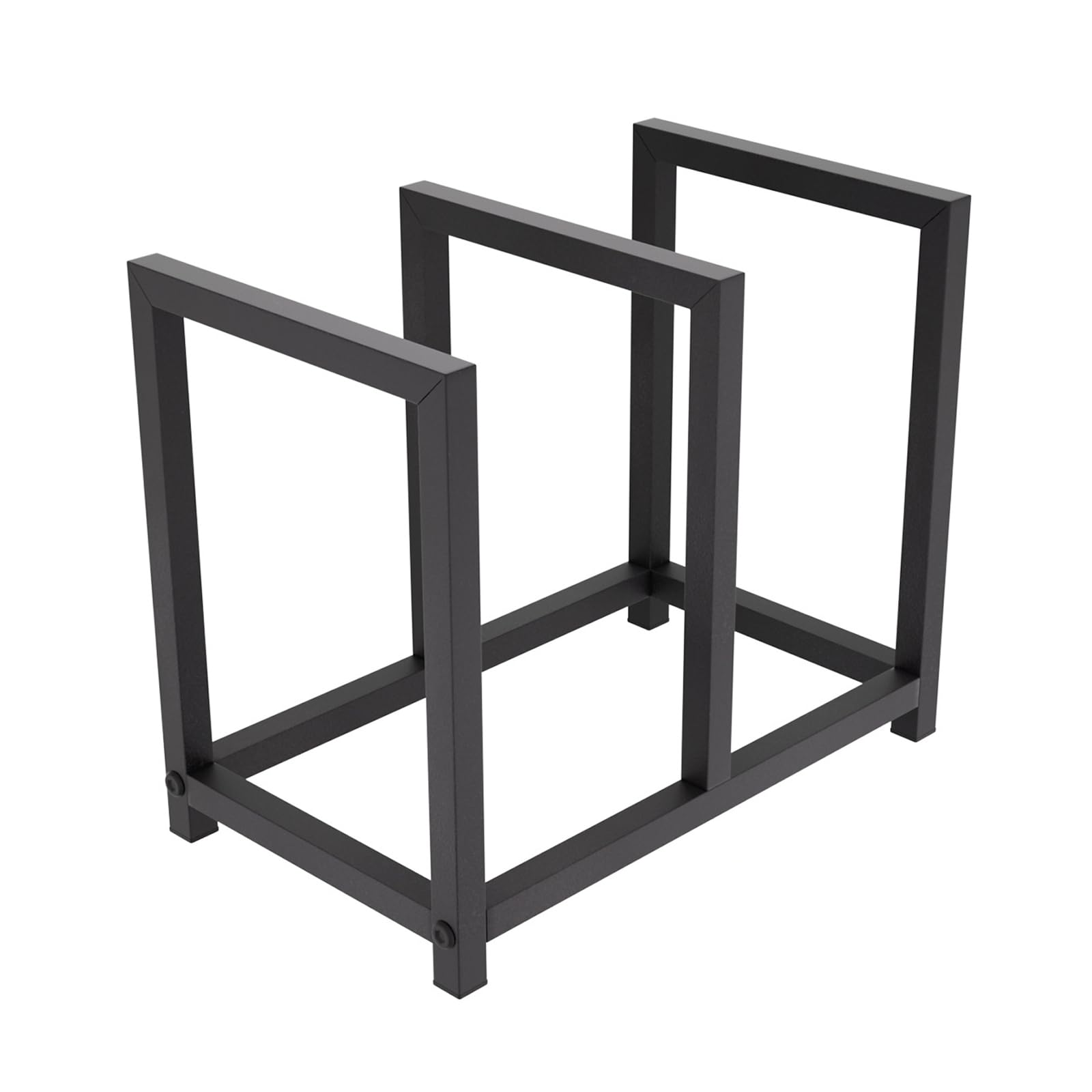 KAHDGSS Space Saving Vinyls Record Display Rack with Strong Construction for Stable Album Presentation Black Metal Record Holder