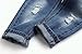 KIDSCOOL SPACE Baby Girl Boy Jeans,Little Kid Elastic Band Inside Ripped Denim Pants,Light Blue,18-24 Months