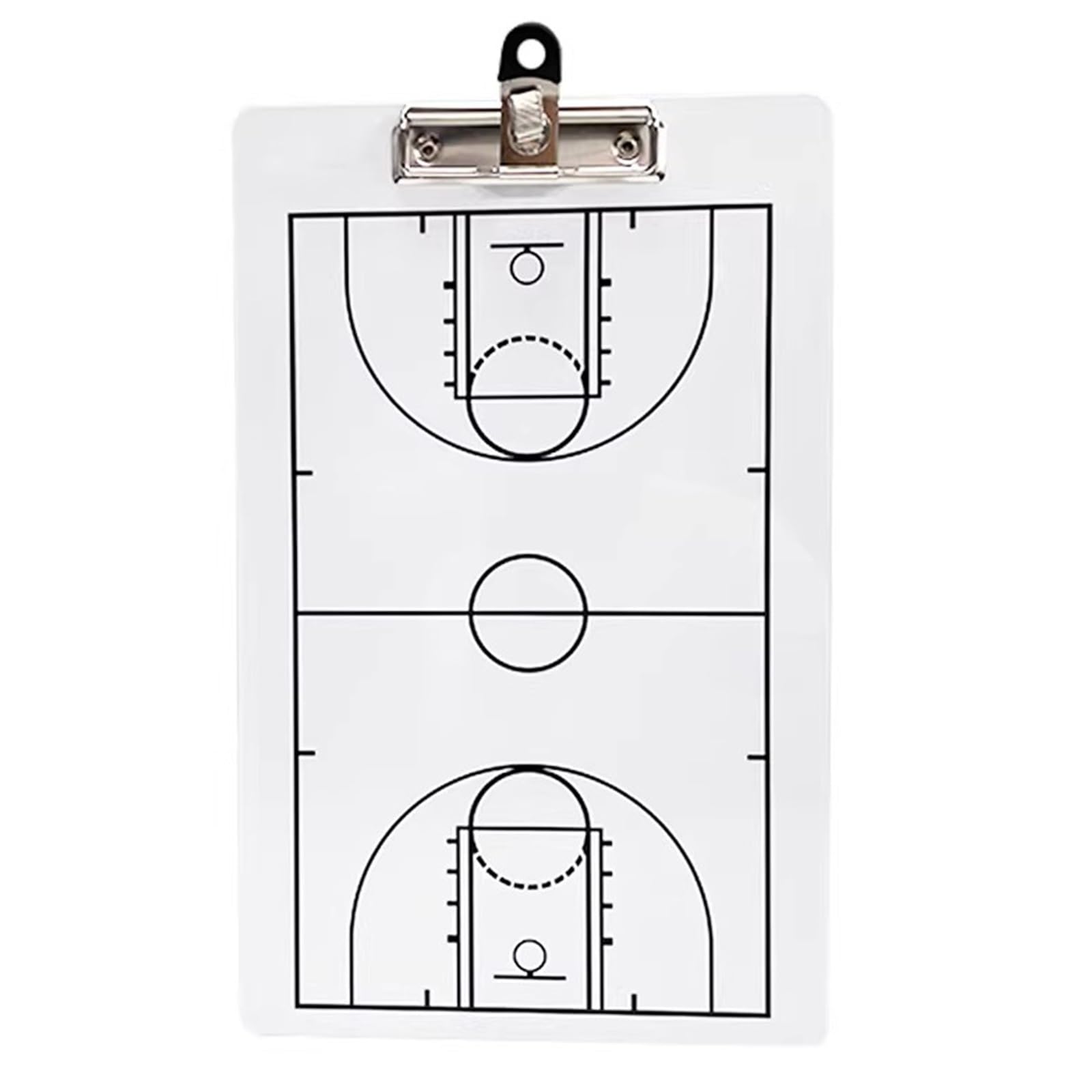 Taktikmappe Basketball Coaches Board, Taktikmappe Spiel- Und Trainingsausrüstung Trainingszubehör, mit Darstellung des Gesamten Spielfelds und Einer Spielfeldhälfte