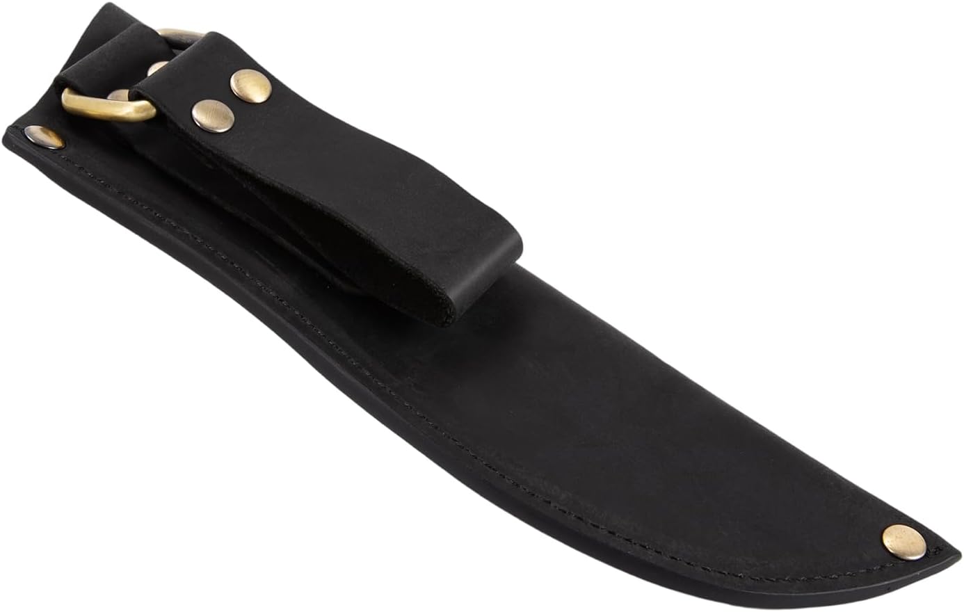 Leather Belt Knife Sheath for Fixed Blade Knives Fits to 5, 6, 6.5 Inch Blade, Black Genuine Leather Knive Sheath, Knife Case Holster Sleeve for Belt, Camping Hunting Bushcraft Leather Belt Knife Sheath for Fixed Blade Knives Fits to 5, 6, 6.5 Inch Blade, Black Genuine Leather Knive Sheath, Knife Case Holster Sleeve for Belt, Camping Hunting Bushcraft