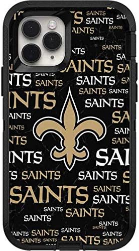 Skinit Decal Skin Compatible with OtterBox Defender iPhone 11 Pro Case - Officially Licensed NFL New Orleans Saints Black Blast Design