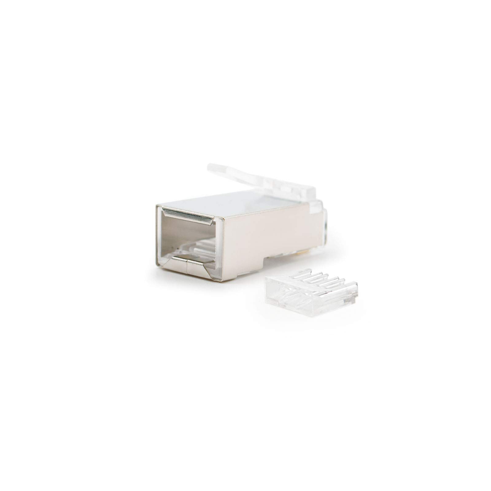 Nanocable - 10.21.0203 - Connettore per cavo di rete Ethernet RJ45, 8 fili FTP cat. 6, 10 unità Bag