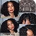 Beauty Forever V Part Wig Kinky Curly Human Hair No Leave Out Glueless Upgraded U Part Wigs for Women Clip In Half Wig V Shape Wigs None Lace Front Wigs Natural Color 150% Density 18inch