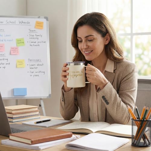 50% Off CARAKNOTS Sage Green Gift Basket with Mug & Joy Jar - Image 5