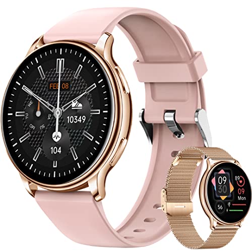 Smart Watch For Women With Bluetooth Call Voice Assistant,Fitness Tracker With Heart Rate Sleep Monitor Sports Watches,1.32" Color Screen Ip67 Waterproof Pedometer Compatible Android Ios #TOP5