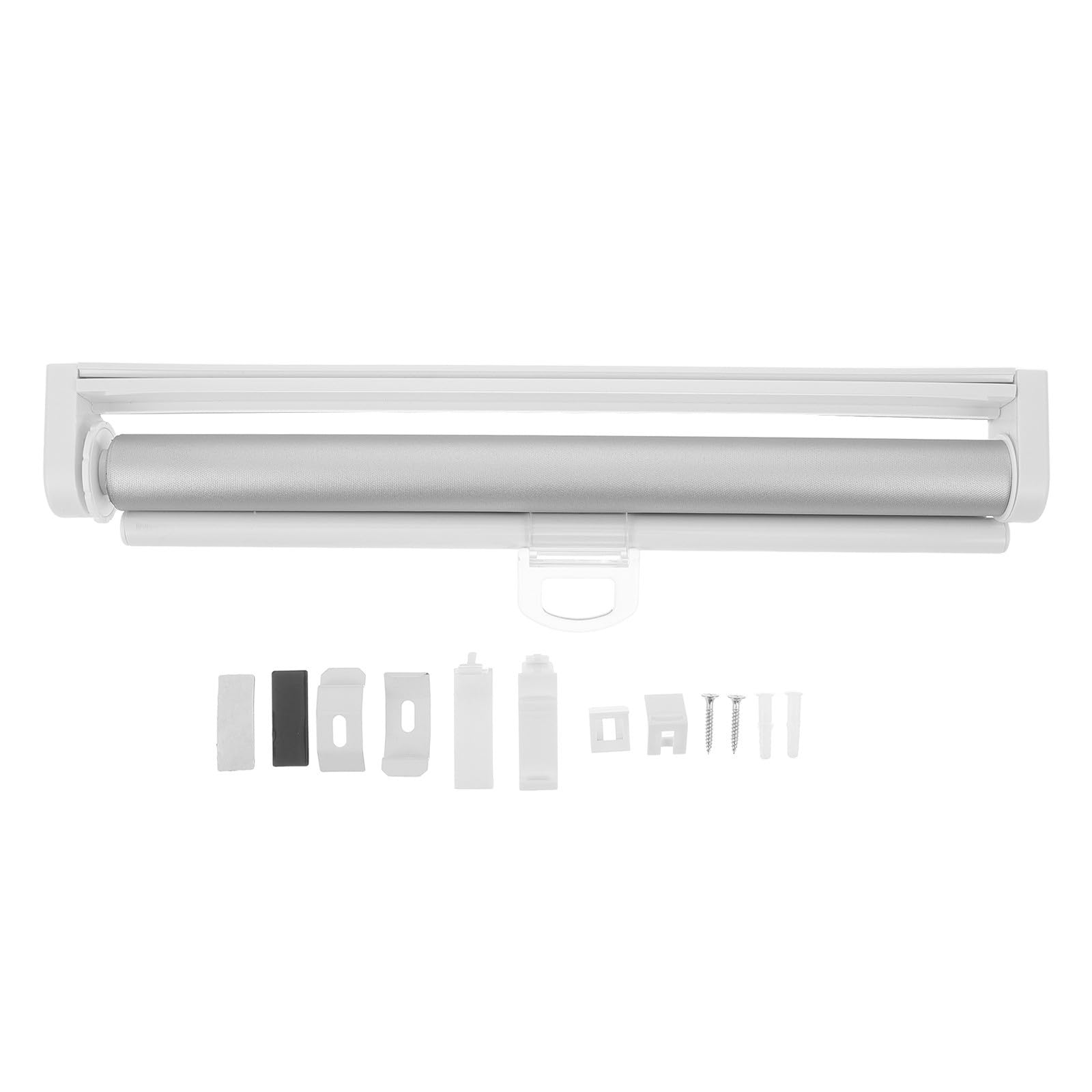 Ipetboom Store Enrouleur Extérieur en Polyester Occultant Revêtement Thermosensible, Protection Solaire pour Terrasse et Salon, Design Moderne Blanc