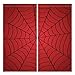 Allenjoy Superhero Spider Web Children Red Window Curtains for Boy Kids Baby Room Bedroom Nursery Toddler Home Office Decor Decorations Durable Fabric Machine Washable 82 in x 84 in