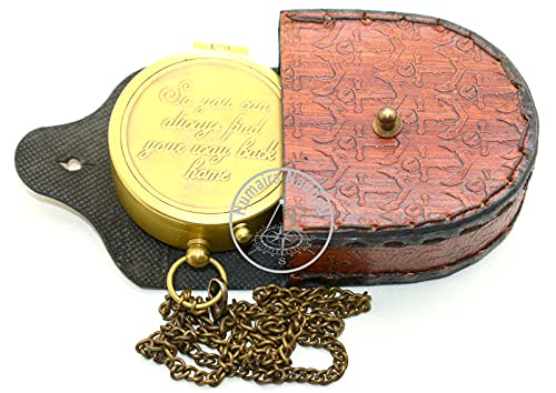 Brújula de Camping Humaira Nautical con Estuche de Cuero miniatura 2