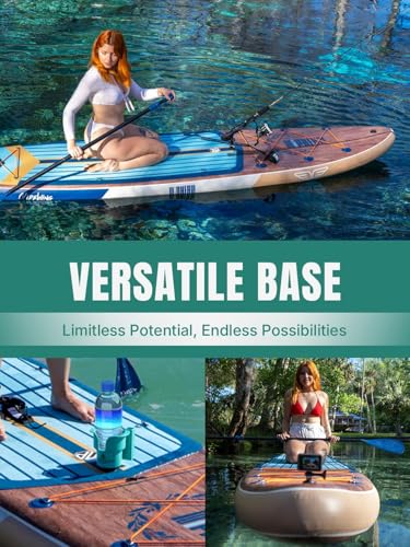 Image of Niphean (Extra Large) Inflatable Paddle Board, SUP for 2+1 People /Family 500lbs Capacity Stand Up Paddle Board with SUP Accessories, StabilTrac Fin Non-Slip Paddleboard for Adults