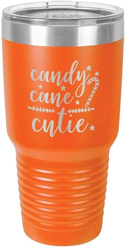 Miniatura 13 de Chirstmas - Taza de viaje de acero con recubrimiento de polvo grabado con láser, taza de viaje de camello polar sin BPA, mantiene tu bebida fría