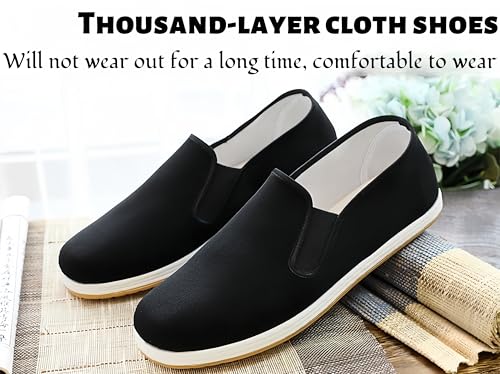 Kung Fu Tai Chi Shoes,Old Beijing Cloth Shoes,Cowhide Soles,for Tai Chi, Kung Fu, Martial Arts, Leisure, Walking3