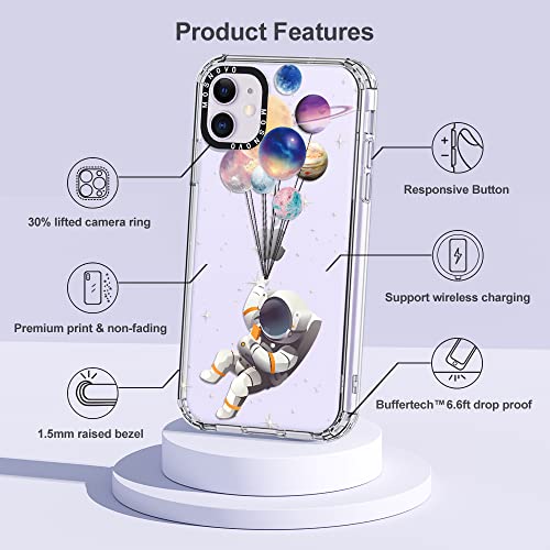 Mosnovo Compatible With Iphone 11 Case, [Buffertech 6.6 Ft Drop Impact] [Anti Peel Off Tech] Clear Tpu Shockproof Bumper Phone Case Cover With Astronaut Designed For Iphone 11 6.1" #TOP5