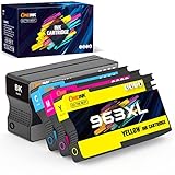ONEINK 963 Tintenpatronen Ersatz für HP 963XL 963 XL Druckerpatronen Kompatibel mit HP OfficeJet Pro 9012 9010 9020 9022 9025 9014 9015 9016 9018 9019 Drucker 4 Stücke