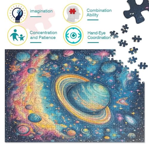 Rompecabezas de cielo cósmico estrellado para noches de entretenimiento creativo y desafío adulto 4