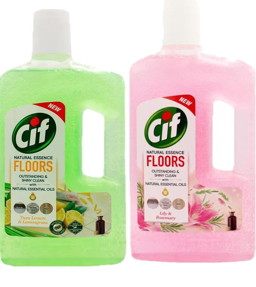 HUMARABAZAR Cif Floors Cleaner Yuzu Lemon And Lemongrass 1Kg + Cif Floors Cleaner Lily And Rosemary 1Kg(Combo_)..
