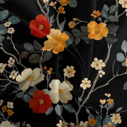 Parure de lit fleurs 200x200cm en microfibre 3D au rendu visuel exceptionnel - 7