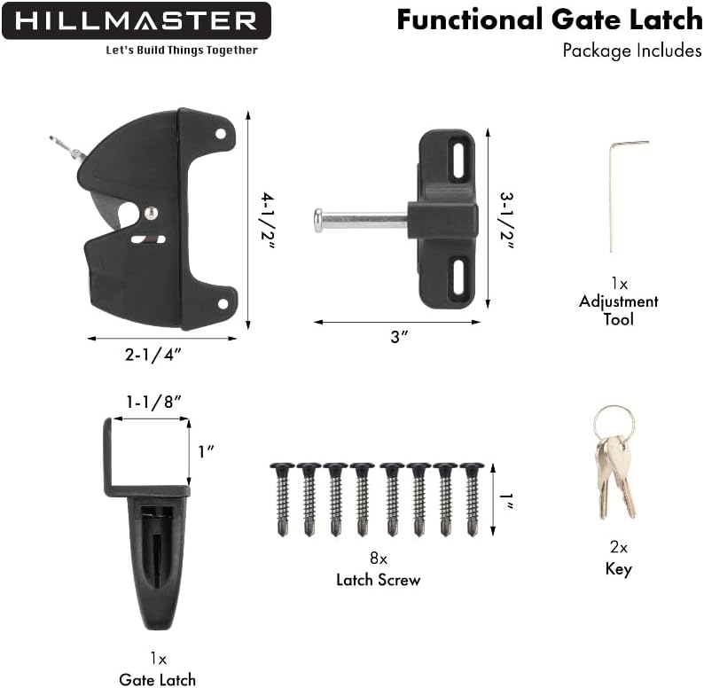 Miniatura 4 de Cerradura de puerta de 2 lados con cerradura con llave, cerradura de puerta de bloqueo automático para puertas al aire libre, cerradura de puerta de