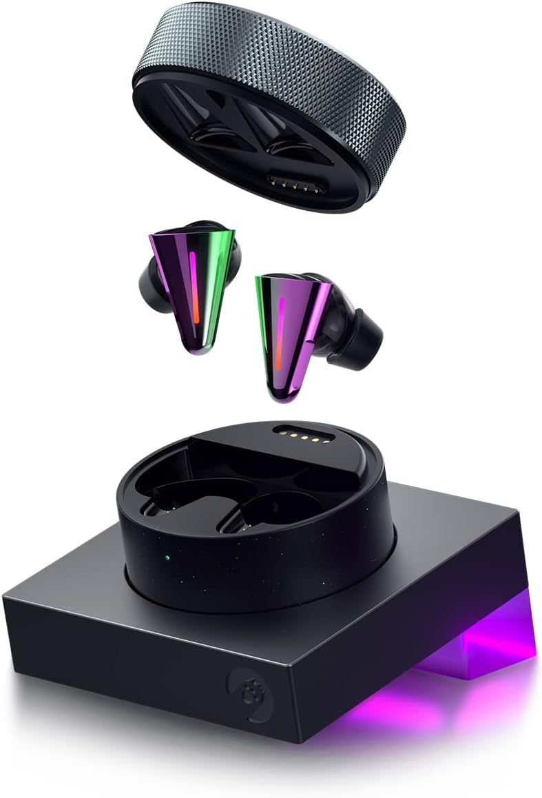 CYBERBLADE Wireless Gaming Earbuds, Active Noise Cancelling Bluetooth Earbuds with Microphone, 36ms Low Latency Earphone for PC, PS4, PS5, Switch, iPhone, Android