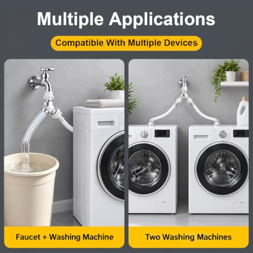 Image of Serplex Washing Machine Faucet Splitter Y Shape Water Divider