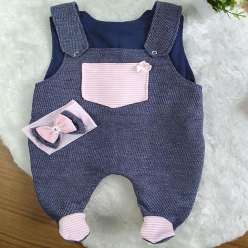 Conjunto Body Manga Longa com Jardineira MeninaChiquinha 03 Peças (RN)