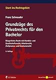 Grundzüge des Privatrechts für den Bachelor: Bürgerliches Recht mit Handels- und Gesellschaftsrecht, Arbeitsrecht, Zivilprozess- und Insolvenzrecht (Start ins Rechtsgebiet)