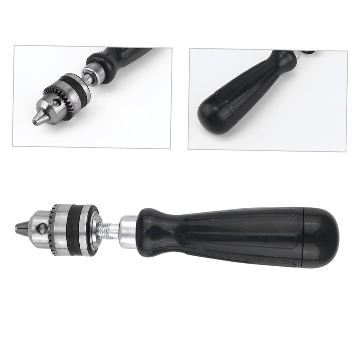 IWOWHERO Portable Hand Drill with Chuck Key 1.5-5.0mm Drill Bits for Wood and Plastic
