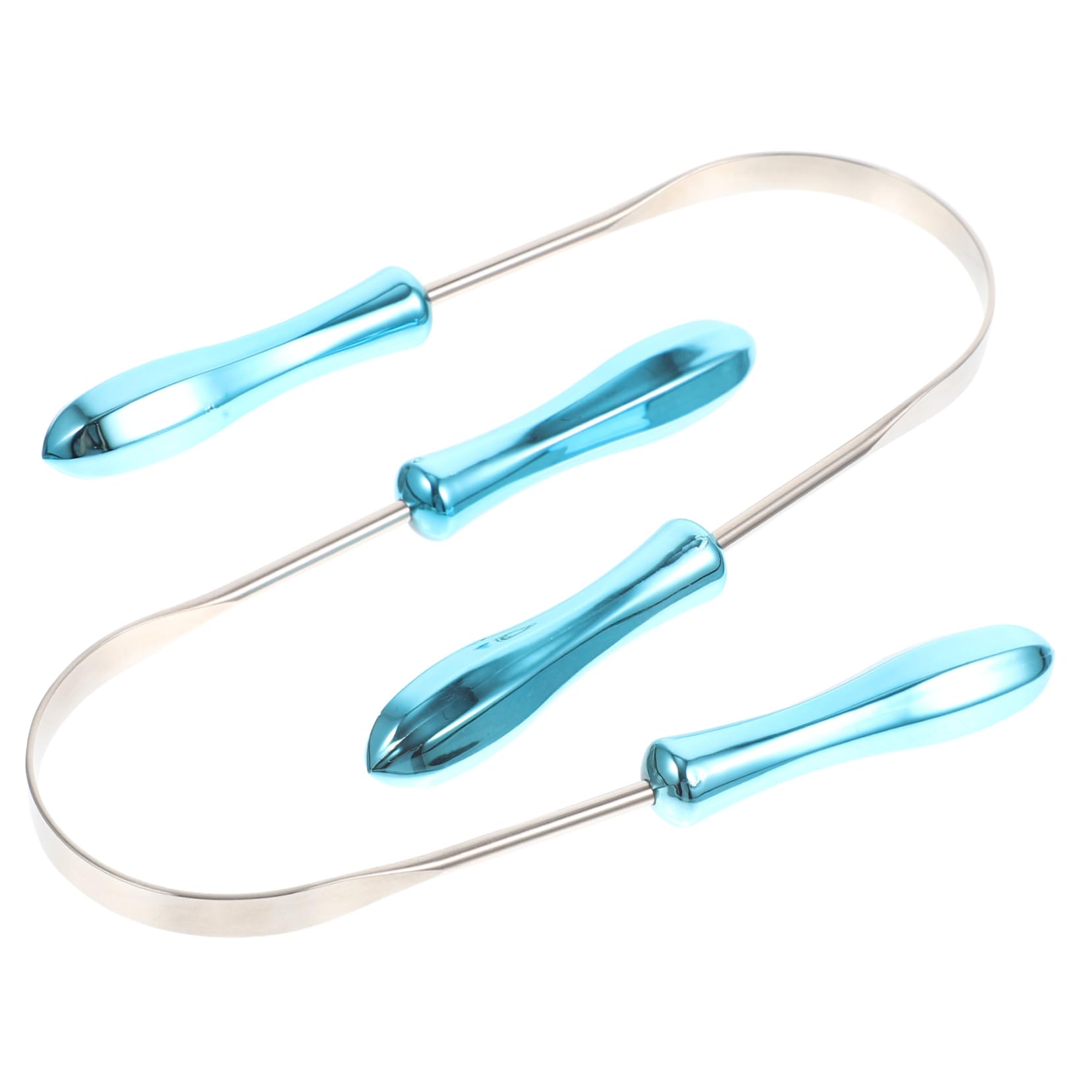 WOFASHPURET 2pcs Tounge Scraper Professional Stainless Steel Tongue Cleaning Tools for Oral Health