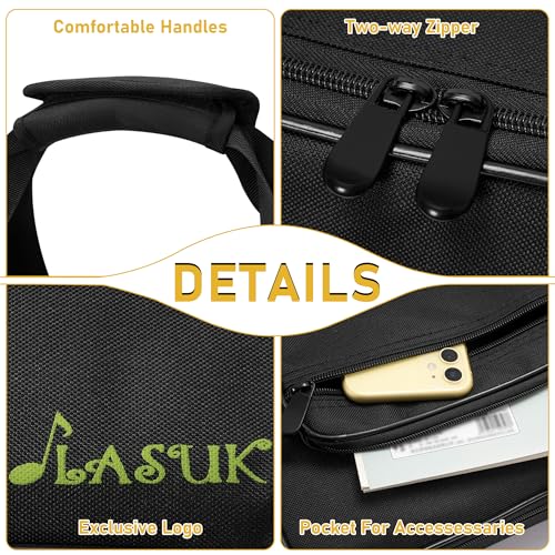 Image of 49 Key Keyboard Case, Portable Keyboard Piano Waterproof 600D Oxford Cloth with Adjustable Straps, Key Keyboard Gig Bag Case 31.1 inchx3.9 inchx10.2 inch