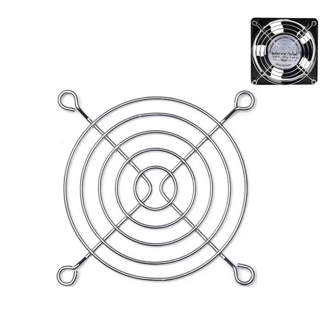 10 unids Fan Grill 3.150 in Metal Axial Cooling Fan Finger Guard Protector Grill para PC Ventilador 5